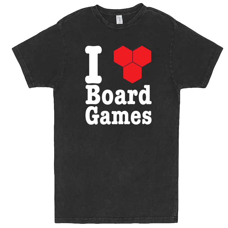  "I Love Board Games" men's t-shirt Vintage Black
