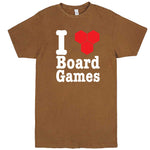  "I Love Board Games" men's t-shirt Vintage Camel