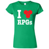  "I Love Role-Playing Games" women's t-shirt Irish Green