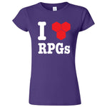  "I Love Role-Playing Games" women's t-shirt Purple