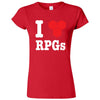  "I Love Role-Playing Games" women's t-shirt Red