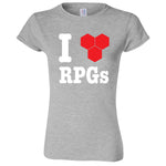  "I Love Role-Playing Games" women's t-shirt Sport Grey