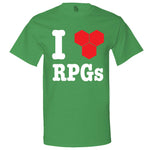  "I Love Role-Playing Games" men's t-shirt Irish-Green