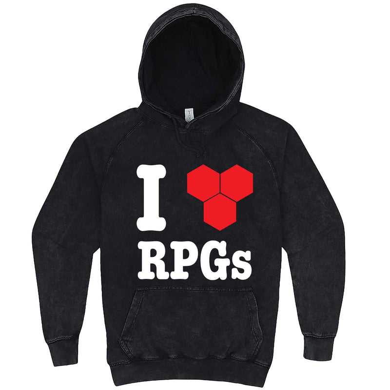  "I Love Role-Playing Games" hoodie, 3XL, Vintage Black