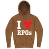  "I Love Role-Playing Games" hoodie, 3XL, Vintage Camel