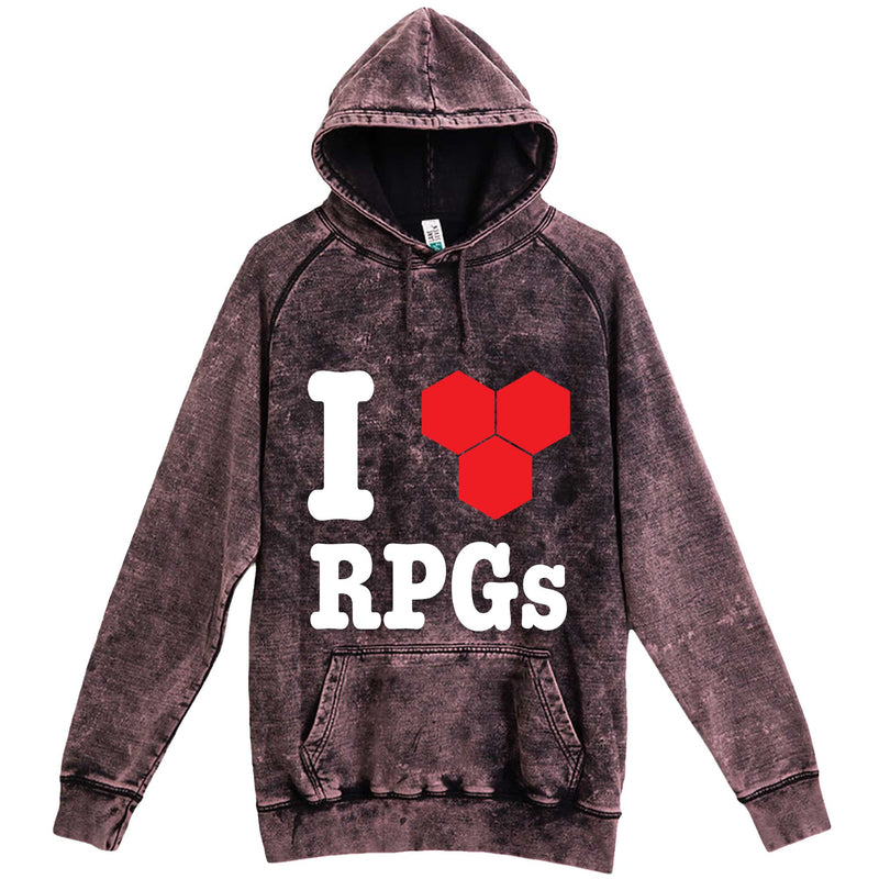  "I Love Role-Playing Games" hoodie, 3XL, Vintage Cloud Black