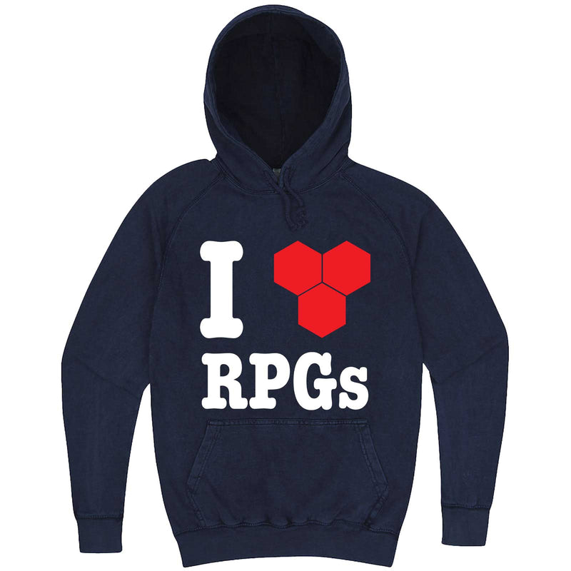  "I Love Role-Playing Games" hoodie, 3XL, Vintage Denim