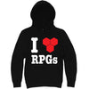  "I Love Role-Playing Games" hoodie, 3XL, Black