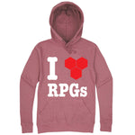  "I Love Role-Playing Games" hoodie, 3XL, Mauve