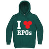  "I Love Role-Playing Games" hoodie, 3XL, Teal