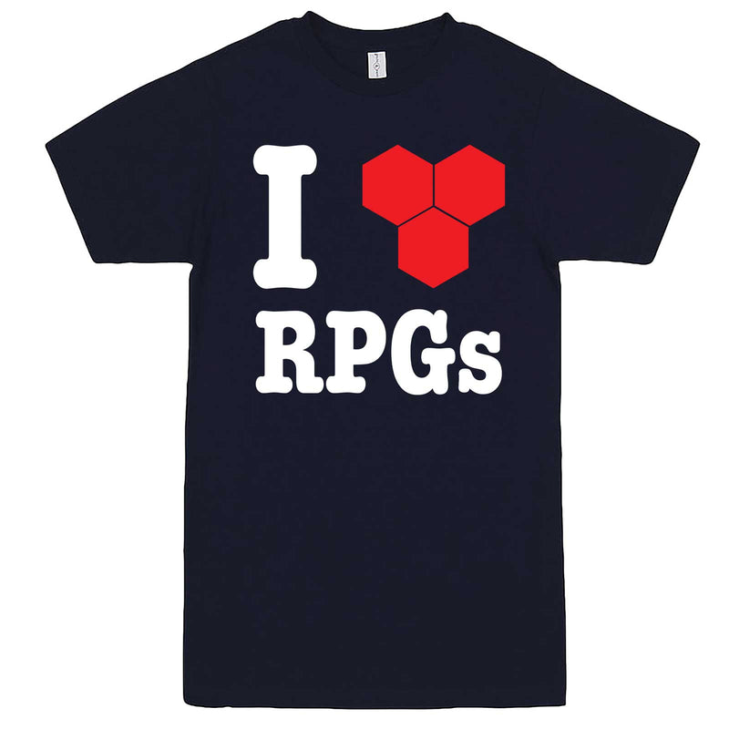  "I Love Role-Playing Games" men's t-shirt Navy-Blue