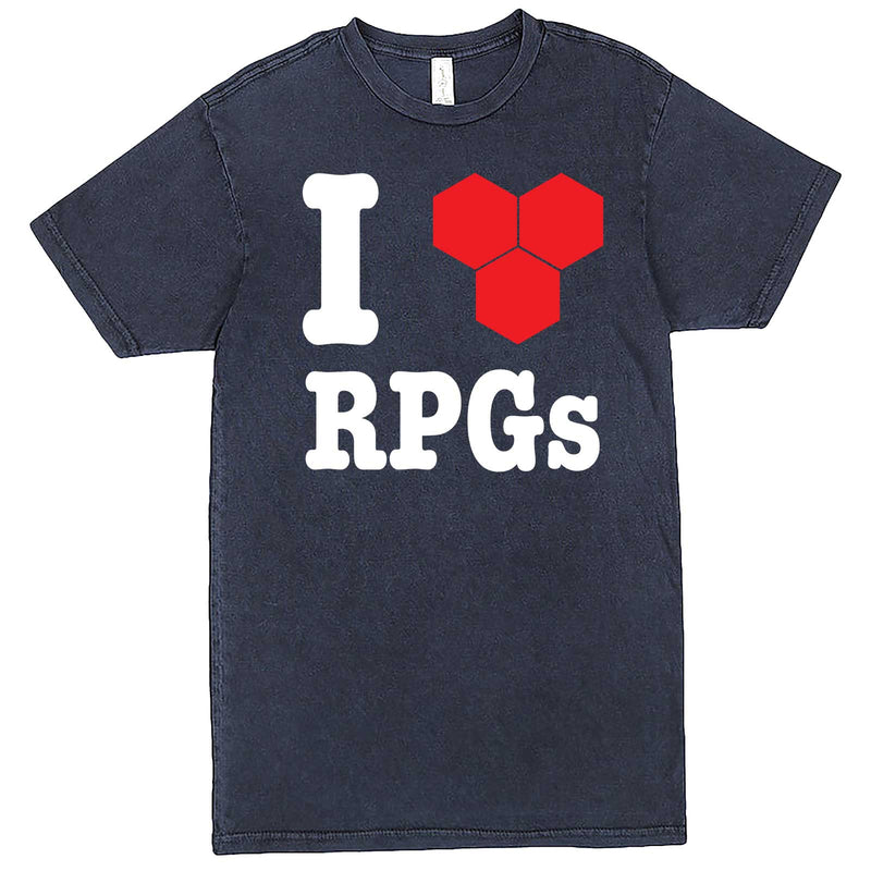  "I Love Role-Playing Games" men's t-shirt Vintage Denim