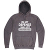  "In My Defense, I Was Left Unsupervised" hoodie, 3XL, Vintage Zinc
