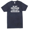  "In My Defense, I Was Left Unsupervised" men's t-shirt Vintage Denim