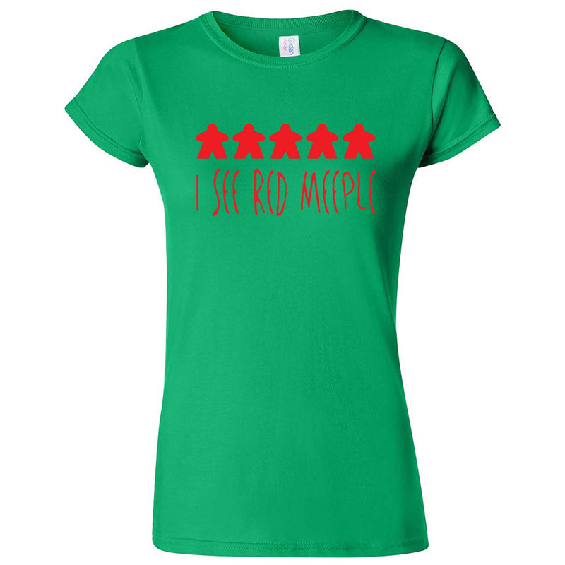  "I See Red Meeple" women's t-shirt Irish Green