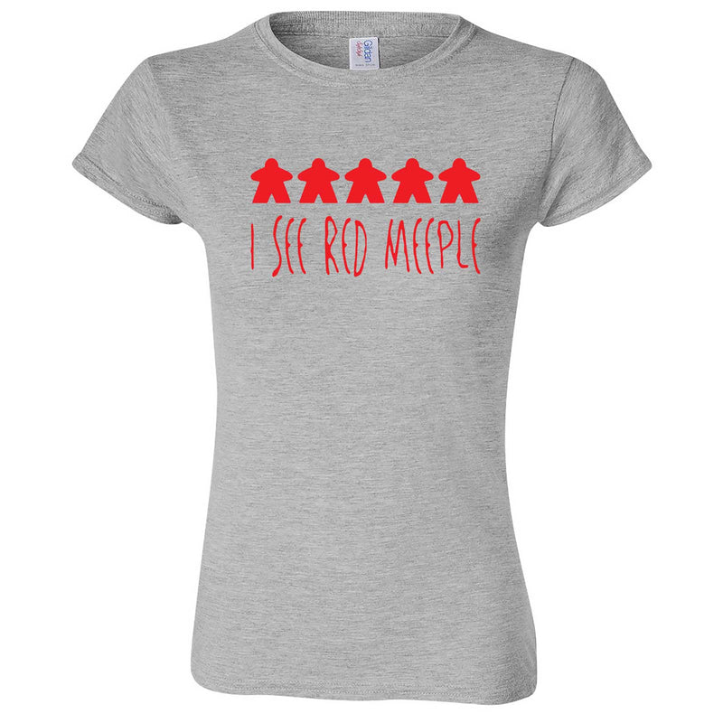  "I See Red Meeple" women's t-shirt Sport Grey