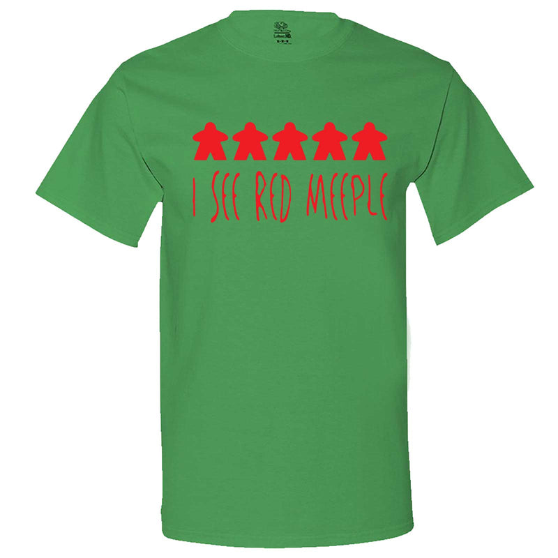  "I See Red Meeple" men's t-shirt Irish-Green