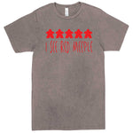  "I See Red Meeple" men's t-shirt Vintage Zinc
