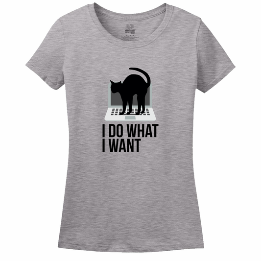 I Do What I Want Cat Women's Tee