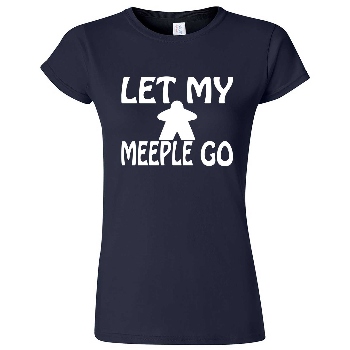  "Let My Meeple Go" women's t-shirt Navy Blue