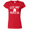  "Let My Meeple Go" women's t-shirt Red