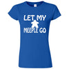  "Let My Meeple Go" women's t-shirt Royal Blue