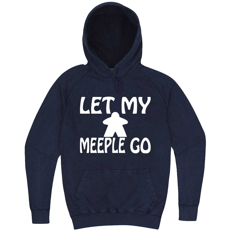  "Let My Meeple Go" hoodie, 3XL, Vintage Denim