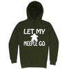  "Let My Meeple Go" hoodie, 3XL, Army Green