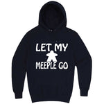  "Let My Meeple Go" hoodie, 3XL, Navy