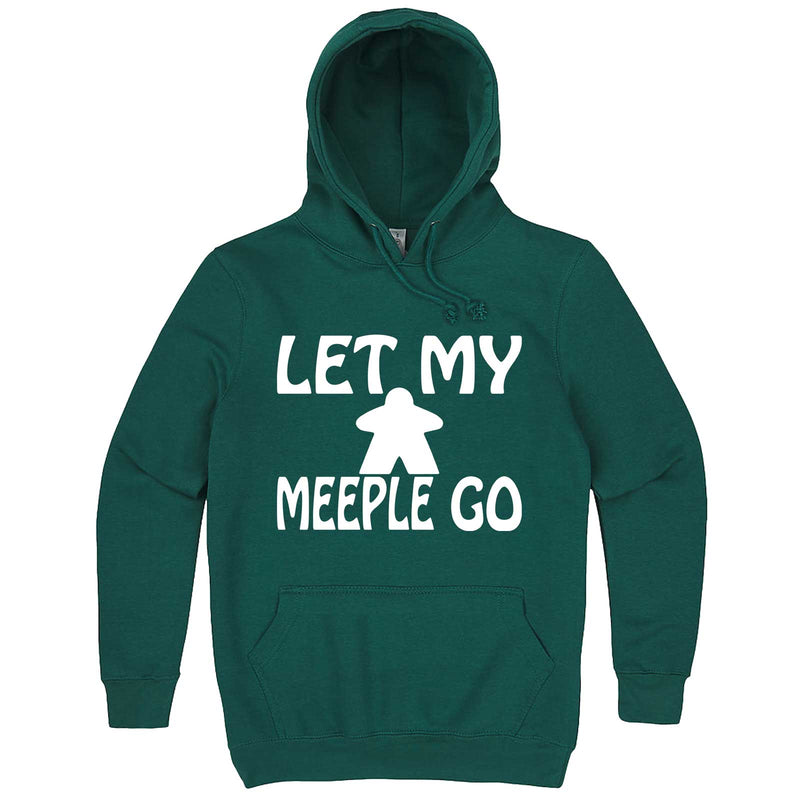  "Let My Meeple Go" hoodie, 3XL, Teal