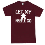  "Let My Meeple Go" men's t-shirt Burgundy
