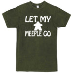  "Let My Meeple Go" men's t-shirt Vintage Olive