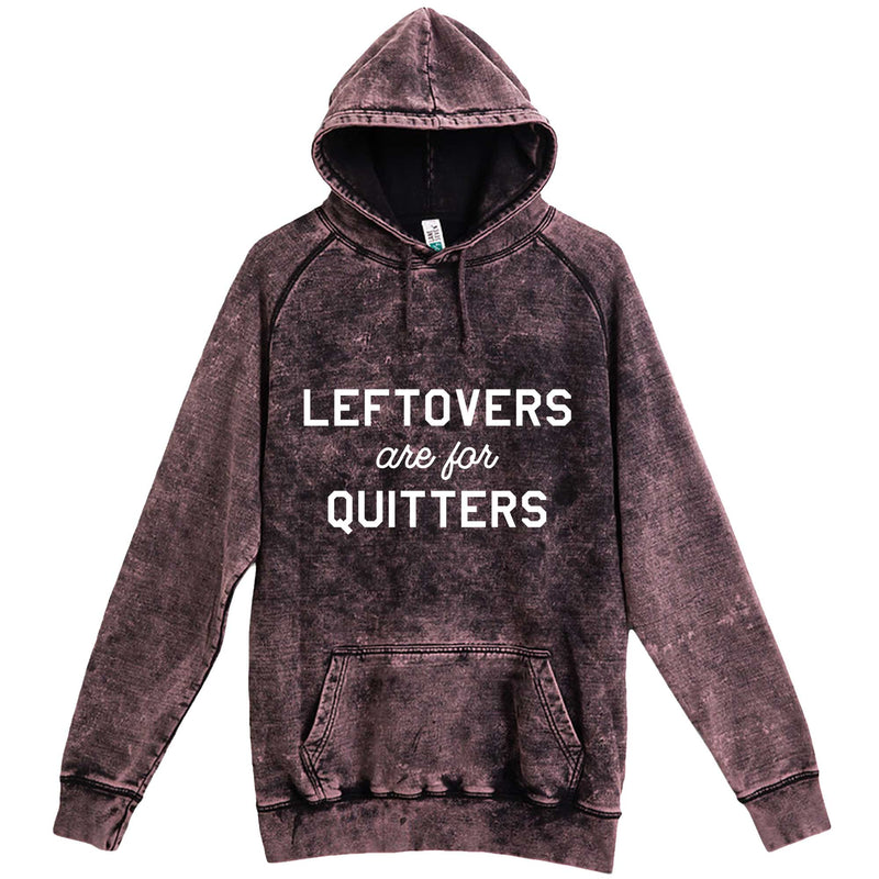  "Leftovers Are For Quitters" hoodie, 3XL, Vintage Cloud Black
