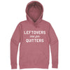  "Leftovers Are For Quitters" hoodie, 3XL, Mauve