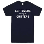  "Leftovers Are For Quitters" men's t-shirt Navy-Blue