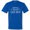  "Definitely a Leg Guy" men's t-shirt Royal-Blue