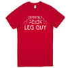  "Definitely a Leg Guy" men's t-shirt Red