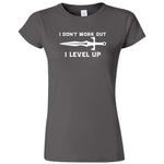  "I Don't Work Out, I Level Up - RPGs" women's t-shirt Charcoal