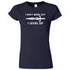  "I Don't Work Out, I Level Up - RPGs" women's t-shirt Navy Blue