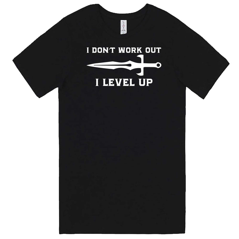  "I Don't Work Out, I Level Up - RPGs" men's t-shirt Black