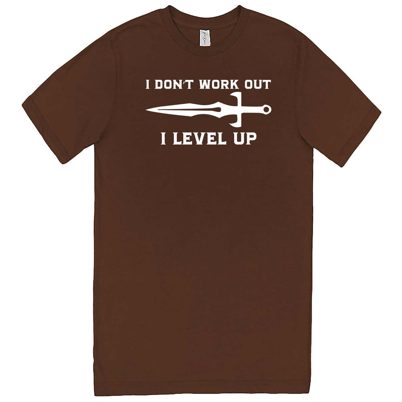  "I Don't Work Out, I Level Up - RPGs" men's t-shirt Chestnut