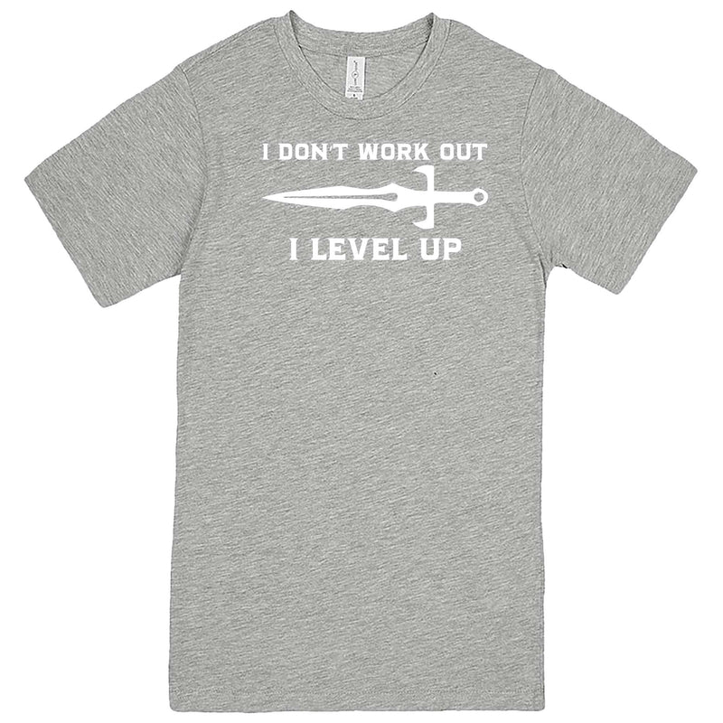  "I Don't Work Out, I Level Up - RPGs" men's t-shirt Heather Grey