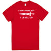  "I Don't Work Out, I Level Up - RPGs" men's t-shirt Red