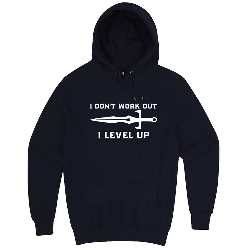  "I Don't Work Out, I Level Up - RPGs" hoodie, 3XL, Navy