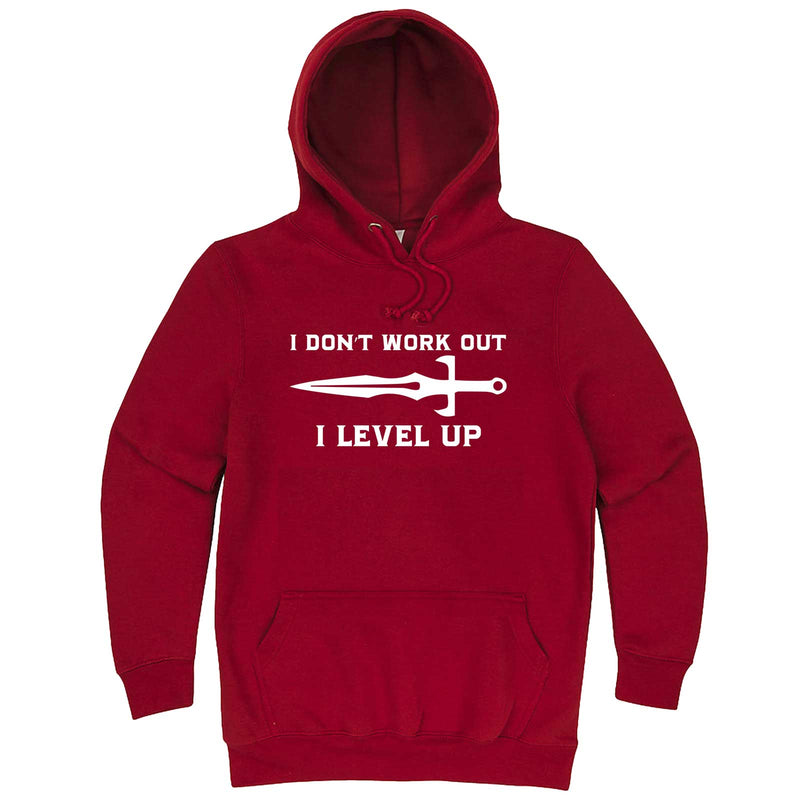  "I Don't Work Out, I Level Up - RPGs" hoodie, 3XL, Paprika