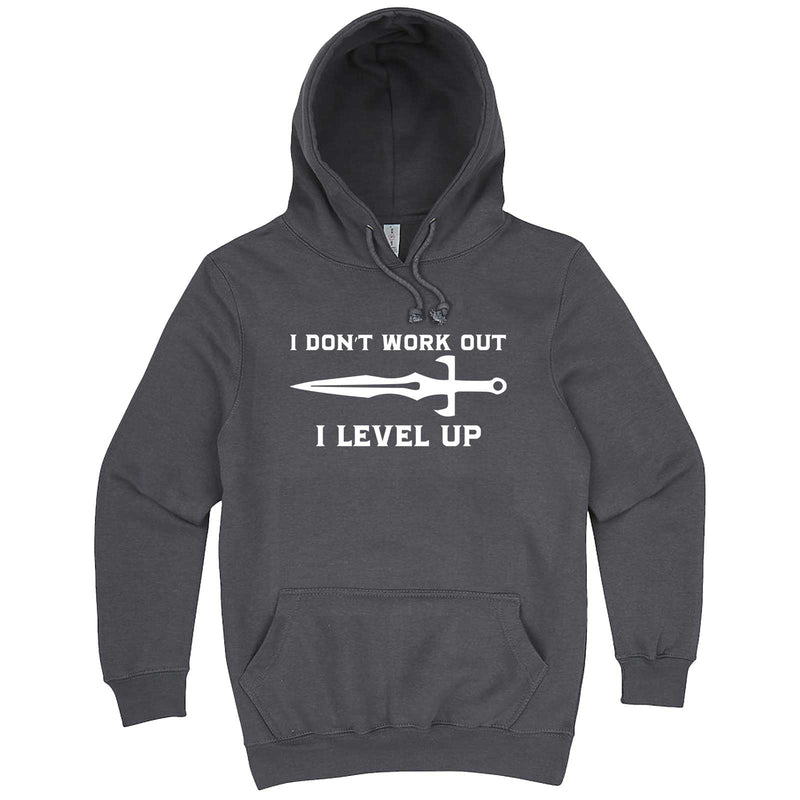  "I Don't Work Out, I Level Up - RPGs" hoodie, 3XL, Storm