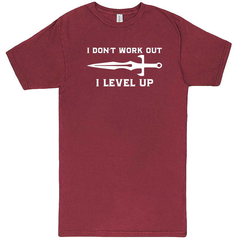  "I Don't Work Out, I Level Up - RPGs" men's t-shirt Vintage Brick