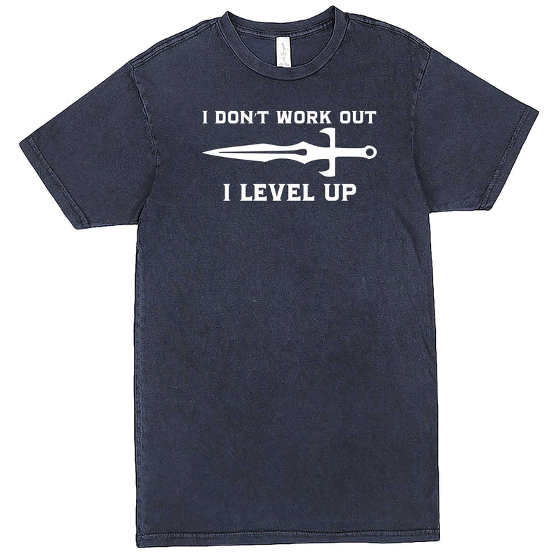  "I Don't Work Out, I Level Up - RPGs" men's t-shirt Vintage Denim