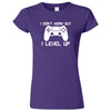  "I Don't Work Out, I Level Up - Video Games" women's t-shirt Purple