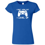  "I Don't Work Out, I Level Up - Video Games" women's t-shirt Royal Blue